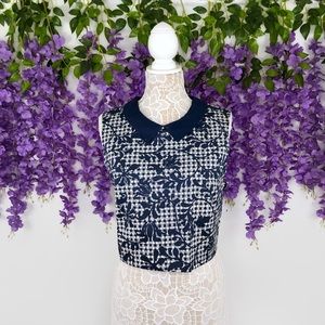 Hi There Karen Walker Floral Gingham Darcy Top